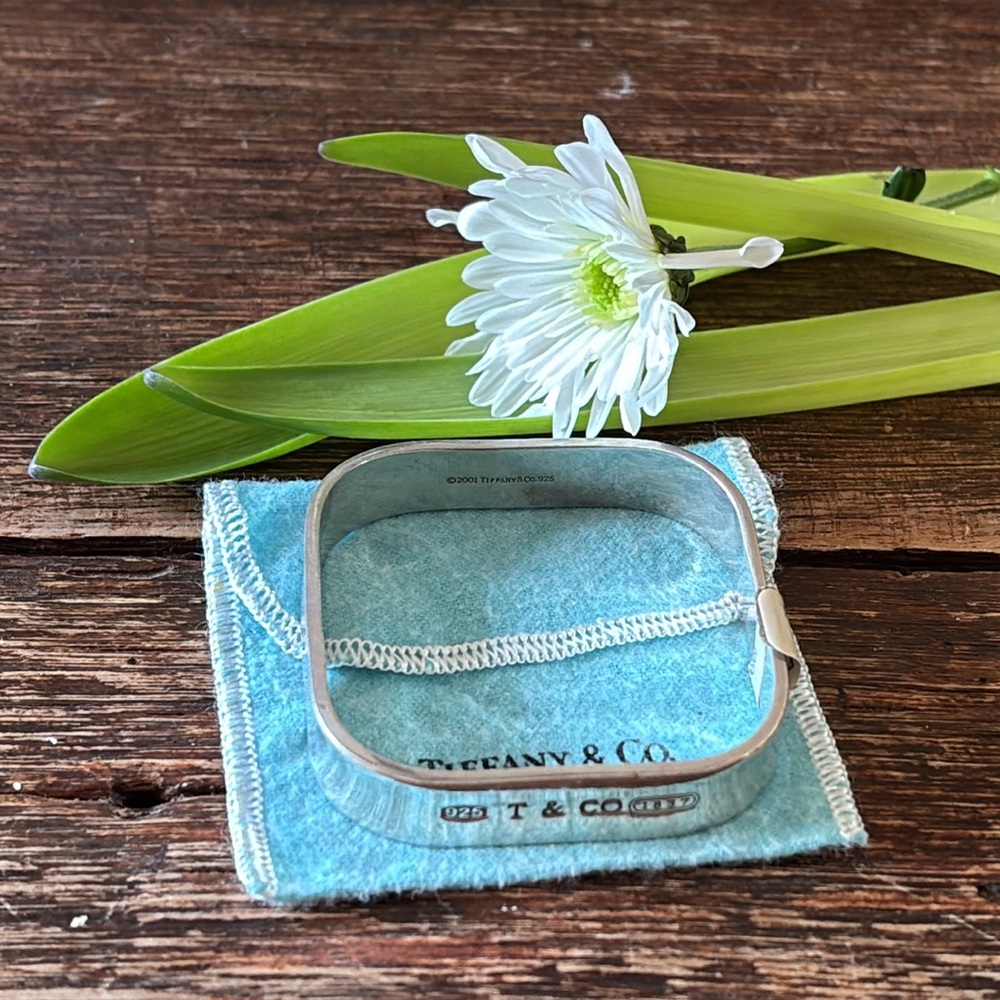 Tiffany & Co. Sterling Silver Square Bangle